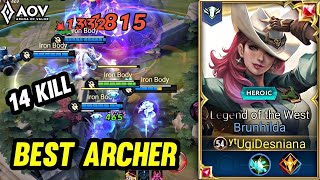 AoV  BRUNHILDA GAMEPLAY  BEST ARCHER  ARENA OF VALOR [upl. by Riay326]