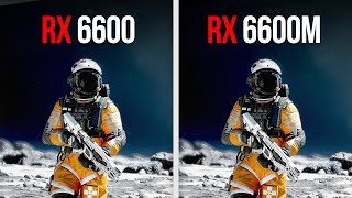 RX 6600M vs RX 6600  Comparison in 11 Games 1080p [upl. by Hannazus]