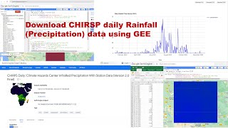 GEE 10 How to Download CHIRSP daily Rainfall Precipitation data using GEE [upl. by Urbannal]