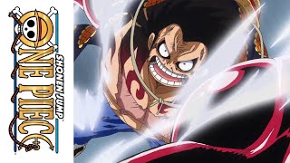 Bounce Man Luffy vs Doflamingo English Dub [upl. by Onahpets]