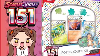 Opening My First Pokemon 151 Poster Collection Box ✨ [upl. by Oivaf385]