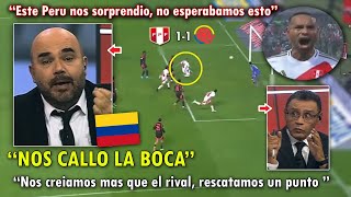 quotSUBESTIMAMOS A PERUquot PERIODISTAS COLOMBIANOS REACCIONAN al EMPATE de PERU VS COLOMBIA HOY 11 [upl. by Mathre]