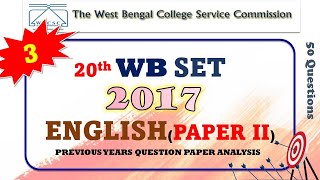 WBSET 2017 English PYQs Part 1 150 questions studywithsnehanjanTM wbset2024 ugcnetenglish [upl. by Abell855]