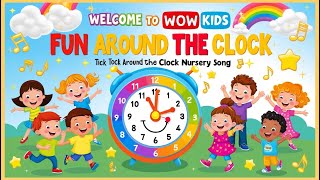 Welcome To Wow Kids  Tick Tock Fun Around The Clock  Nursery Song kidssongs [upl. by Dody131]