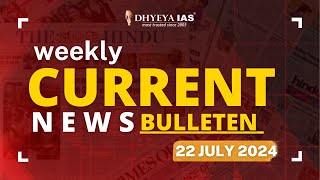 Weekly Current Affairs Dhyeya IAS [upl. by Ayerdna]