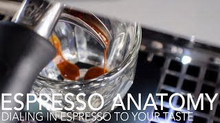 ESPRESSO ANATOMY  Dialing In Espresso To Your Taste [upl. by Cartwright]