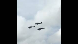 Spitfire 3 Ship Formation At Headcorn [upl. by Herwig205]