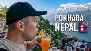 EXPLORING POKHARA NEPAL｜World Peace Pagoda 🇳🇵 [upl. by Happ]