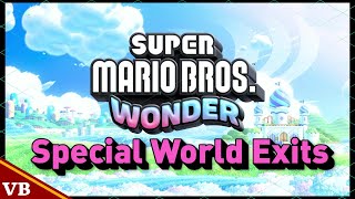 Super Mario Bros Wonder Special World Exits [upl. by Jodi290]