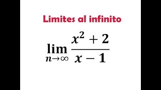 Limites al infinito ej5 [upl. by Assira]