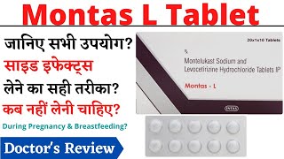 Montas L Tablet Uses amp Side Effects in Hindi [upl. by Anaujd]