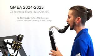 20242025 GMEA AllState  Concert Band Grades 910 Bass Clarinet Technical Étude [upl. by Aihsyak]