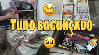 Organização do baú e sapateira 👡🥿👟👞Muita bagunça 🥺😱 [upl. by Dammahum298]