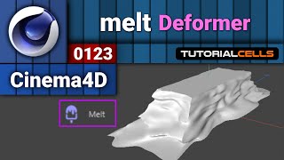 0123 melt deformer in cinema 4d [upl. by Esiahc501]