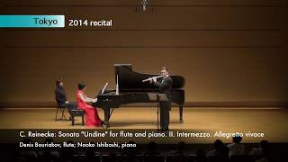 C Reinecke Flute Sonata quotUndinequot Op 167 II Intermezzo Allegretto vivace [upl. by Ayalahs]