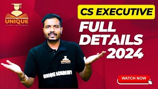 CS Executive 2024 Saari Jankari  Eligibility Faculty Subjects  CS Executive Complete Details [upl. by Narhem261]