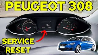 How to RESET PEUGEOT 308 SERVICE LIGHT  Peugeot 308 Service Reminder Reset  FULL DIY TUTORIAL [upl. by Wenda]