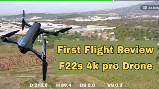 First Flight Review F22s 4k pro Drone ll High Quality Drone in 2023 [upl. by Zoe]