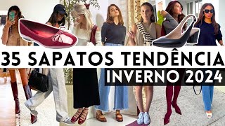 🔴TOP 35 SAPATOS TENDÊNCIA OUTONO INVERNO 2024 [upl. by Phail]