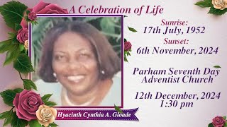 Funeral Service for the life of Hyacinth Cynthia A Gloade [upl. by Tamiko]