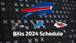 Bills 20242025 Schedule Release All Opponents for NEXT SEASON [upl. by Kcirdlek918]