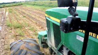 John Deere 7810 in condizioni difficili  extreme conditions on mud [upl. by Eelime]