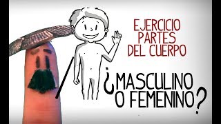 Ejercicio de las partes cuerpo ¿masculino o femenino [upl. by Watts]