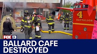 Explosion destroys Ballard cafe  FOX 13 Seattle [upl. by Hurless]