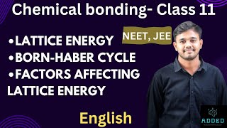 Lattice energy  bornhaber cycle  factors effecting lattice energy  Chemical bonding chemistry [upl. by Garrot]