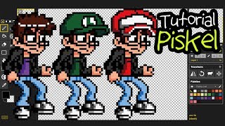 Tutorial  PISKEL  Sprites y animaciones en pixel art [upl. by Ynottirb]