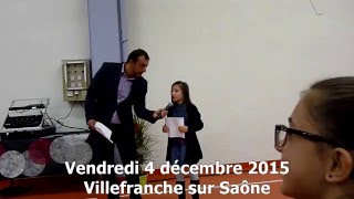 Palmes académiques Michel  Discours de Lou  4 décembre 2015 [upl. by Eerrehc]