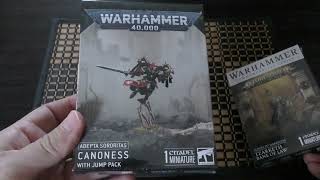 Canoness with Jump Pack  Unboxing WH40K [upl. by Merari204]