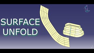 Surface Unfold  CATIA V5  CATIALOG [upl. by Tak309]