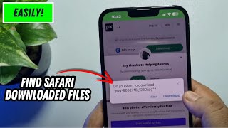 How To Find Safari Downloaded Files In iPhone Updated [upl. by Hcir]