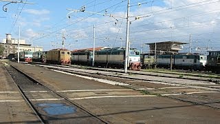 HD  Linee Ferroviarie Deposito Locomotive Messina Centrale e Stazione Ferroviaria Messina Scalo [upl. by Linders483]