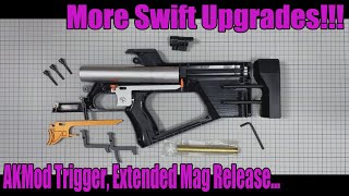 More Swift Upgrades  AKMod Trigger Mag Release Noise Reduction Tube [upl. by Yddur]