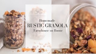 Rustic Granola  Homemade Granola Recipe with Honey  HOW TO MAKE GRANOLA FROM OATS [upl. by Drof528]