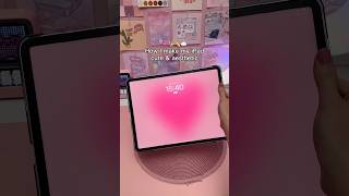 how I make my iPad cute amp aesthetic 💗 homescreen tutorial  widgets  iPad apps  procreate [upl. by Adahs]