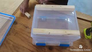 DIY Self Sorting Mealworm Farm [upl. by Enelad]