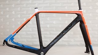 SERAPH brand carbon cyclocross frame chinese custom painting cyclocross bike frame [upl. by Omura]