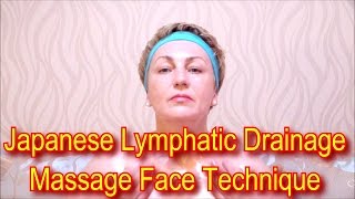 Japanese Massage Face Technique Zogan  Lymphatic Drainage Facial Massage Yukuko Tanaka at Home [upl. by Adallard]