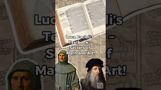 First textbook LeonardodaVinci history antiques books mathematics facts factshorts [upl. by Zawde]