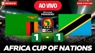 🔴Zambia 1 vs 1 Tanzania  Africa Cup of Nations 2023 ⚽ Simulation Pes 2021 [upl. by Freddi]