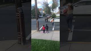 Pedestrians crossing difficult Bergen ave Kearny New Jersey during traffic [upl. by Forras616]