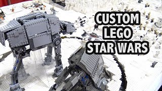 Motorized LEGO Star Wars Hoth Battle  Philly Brick Fest 2018 [upl. by Gelhar]