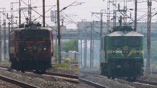 Various Arakkonam based light locomotives around Chennai  Indian railways [upl. by Akoyin911]