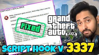 SCRIPT HOOK V FOR GTA 5 VERSION 3337  SCRIPT HOOK V  GTA 5 MODS  HINDIURDU  THE NOOB [upl. by Dnomde]