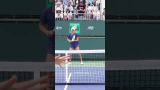 Iga Swiatek amp Caroline Garcia Practice Indian wells 2024 shorts [upl. by Auqenehs286]