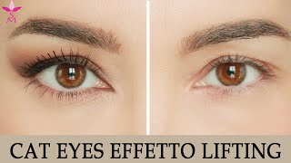 Trucco occhi incappucciati cat eye effetto lifting [upl. by Valiant123]