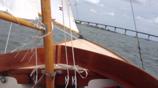 Herreshoff Doughdish Sailing hull 349 [upl. by Cutlerr]